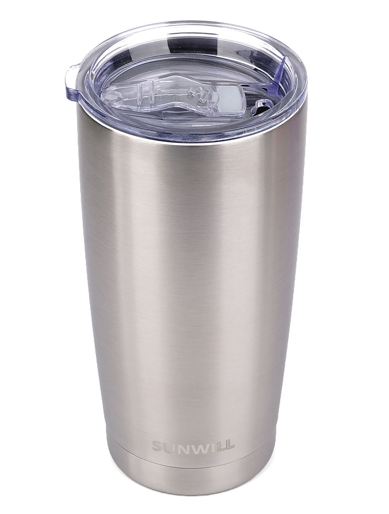 Sunkissed Vacuum Insulated Stainless Steel Summer Tumbler With Metal Straw  and Sliding Closure Lid, Cute Travel Mug, Thermal Cup 20 Ounce 