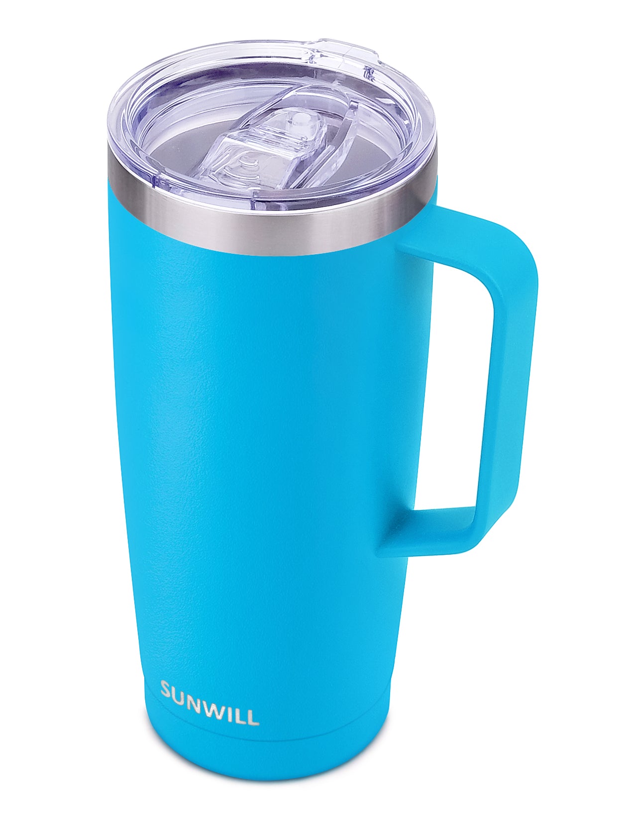 SUNWILL Sliding Lid Insulated Coffee Mug, 20-Ounce