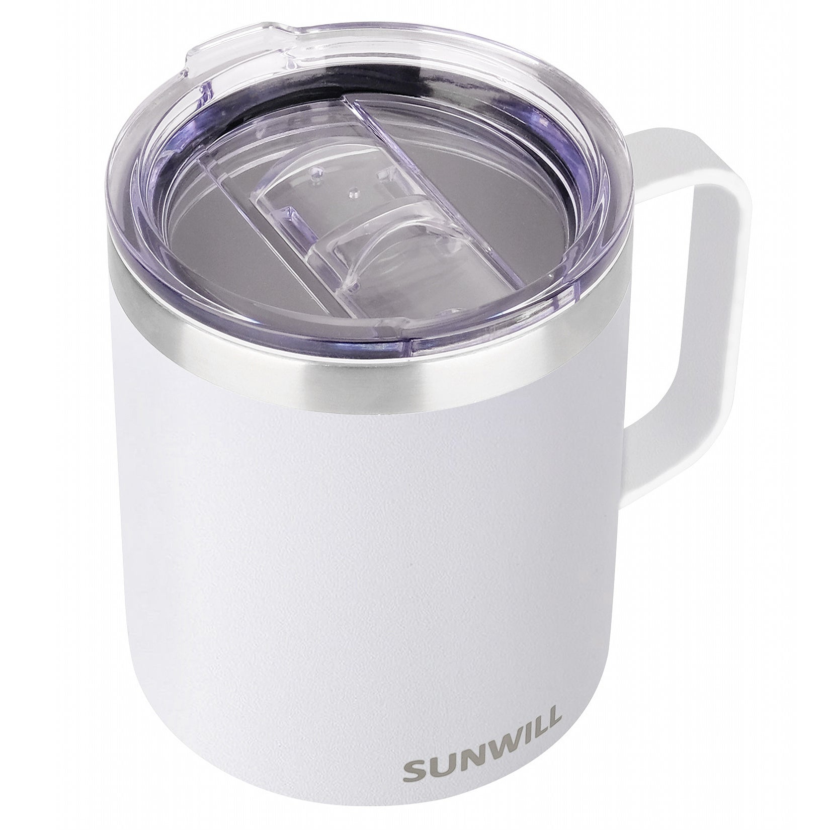 Stainless Steel Coffee Mug with Handle and Lid Insulated Travel