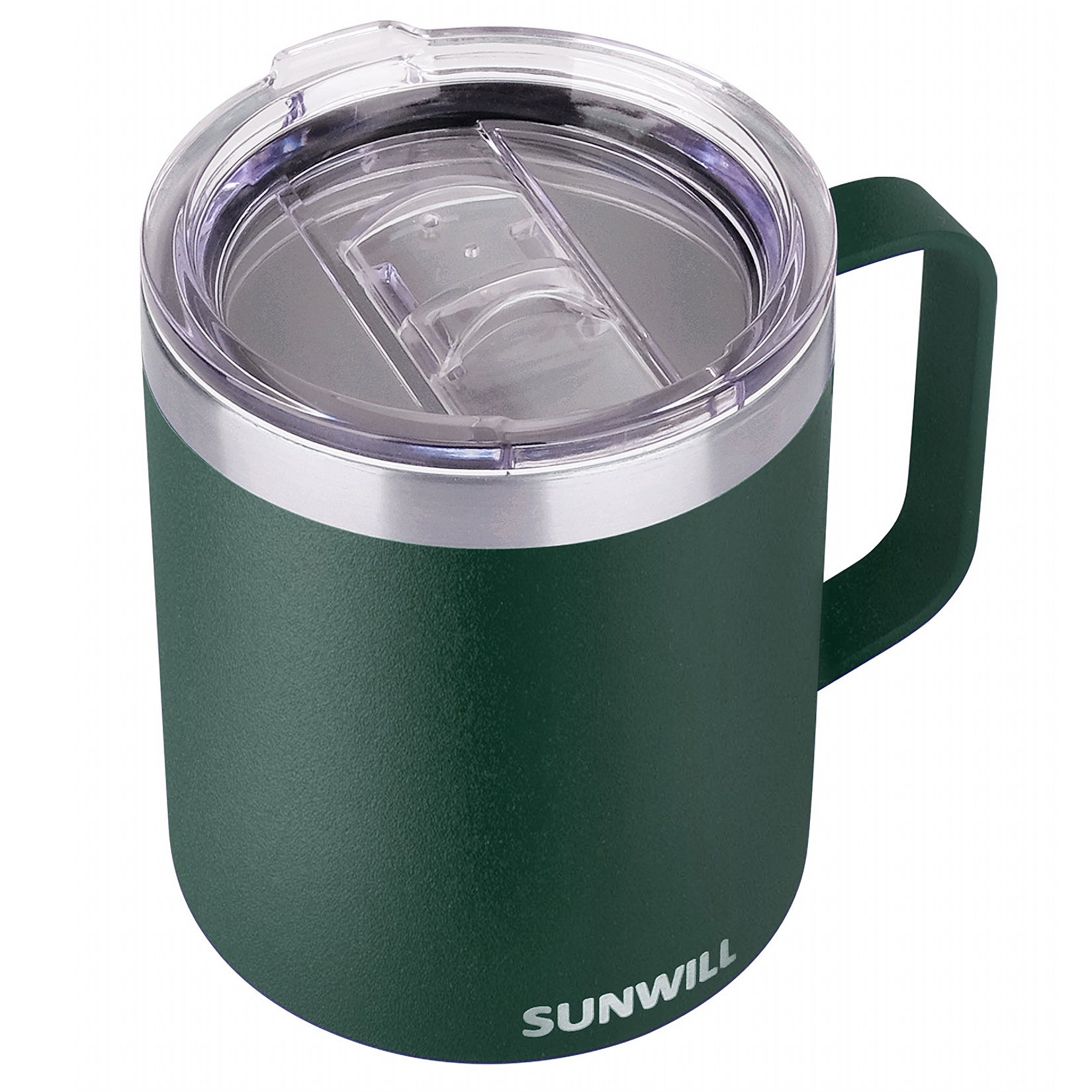 20oz Travel Tumbler With Sliding Lid - Powder Coated Dark Green