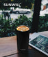 12oz Skinny Tumbler With Sliding Lid - Black