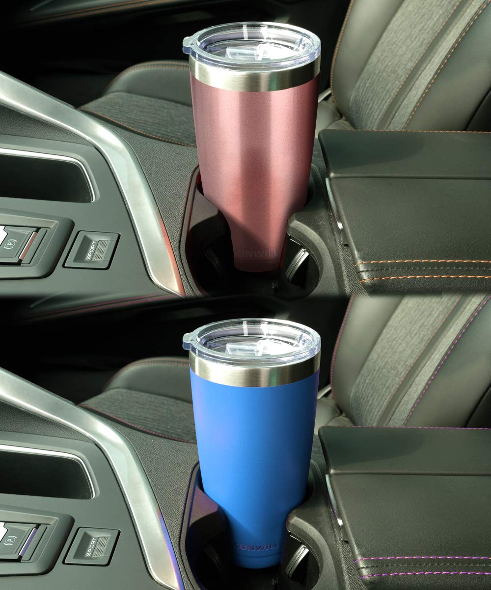 20oz Travel Tumbler With Sliding Lid - Pearlized Rose Gold