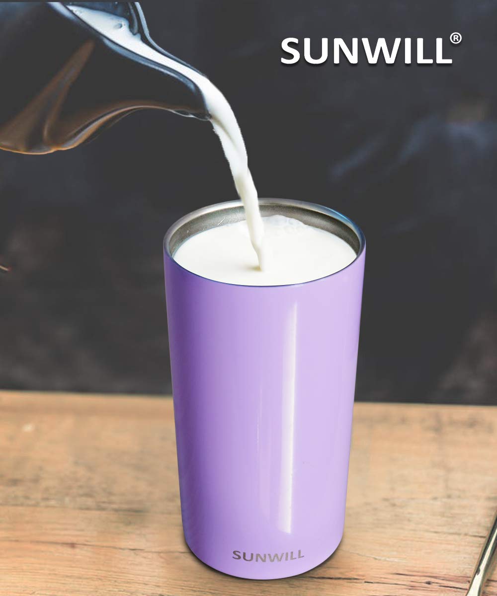 14oz Coffee Mug With Sliding Lid - White – SunwillBiz