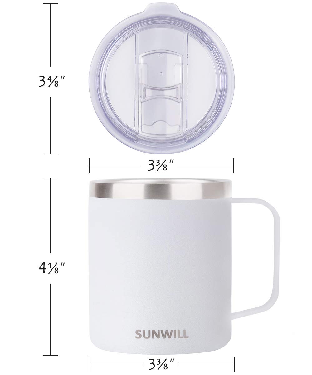 Insulated Coffee Mug With Lid - Perfect For Travel, Home, Camping