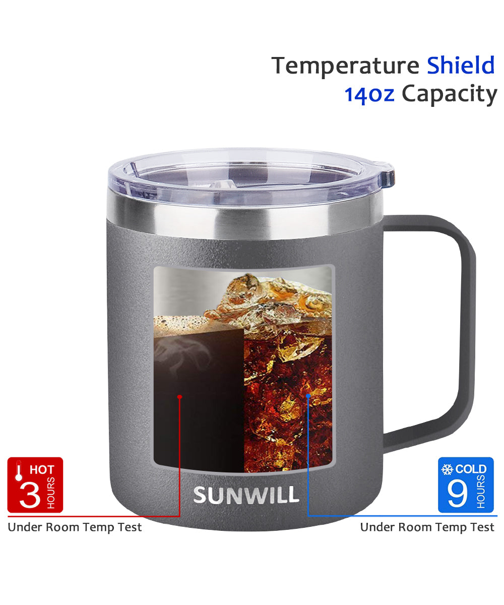 travel coffee mugs rose gold 20oz by sunwill BPA-Free food grade steel  insulated